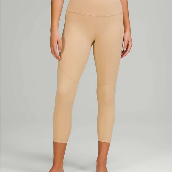 🆕🧡 Lululemon Nulu High Rise Yoga Crop 23” - Pecan Tan - Picture 11 of 12